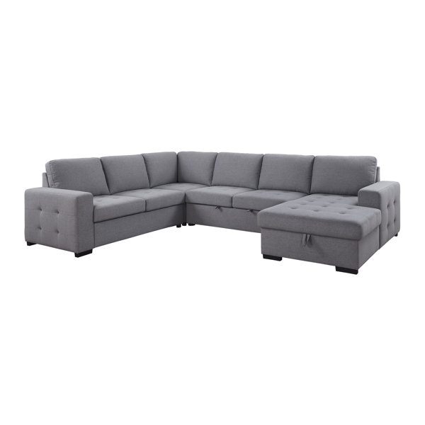 Hokku Designs Brunetto 4 Piece Upholstered Sectional Wayfair